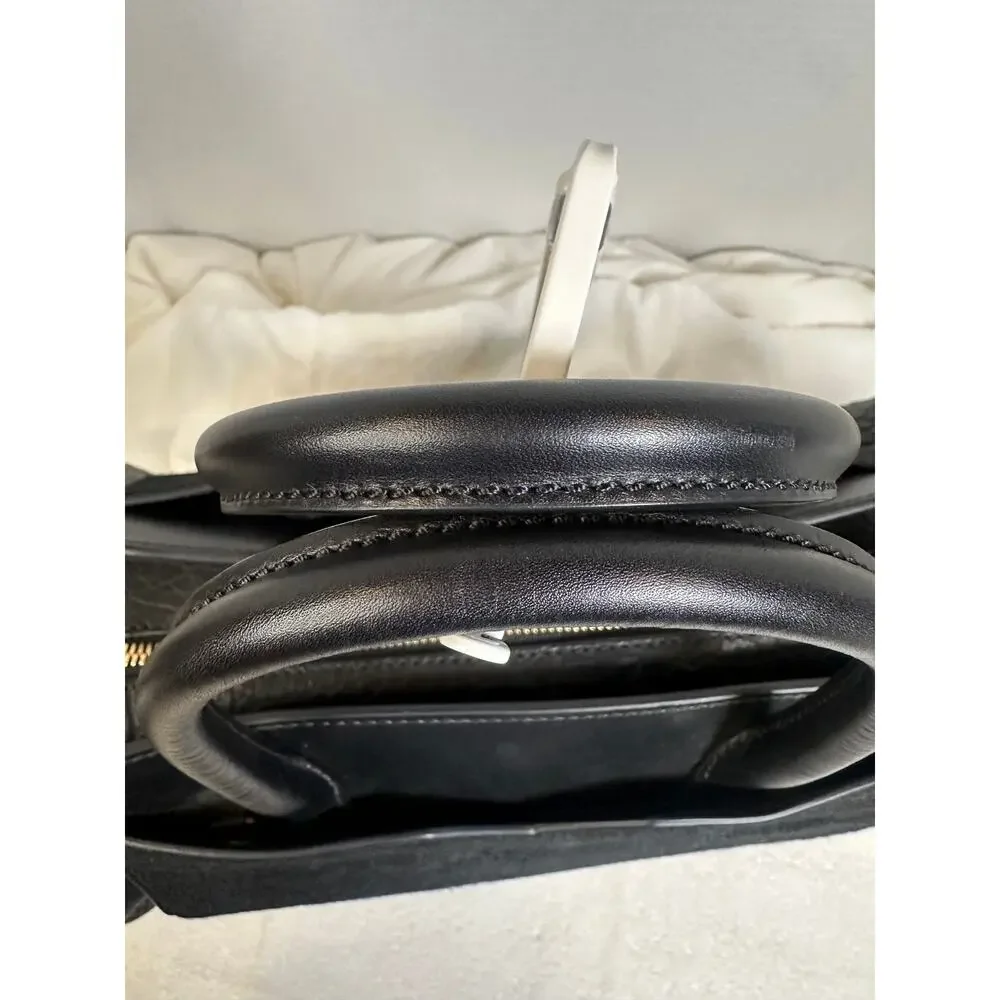 MCM Black Leather & Pony Hair Travel Bag – Made in Italy – Excellent Condition